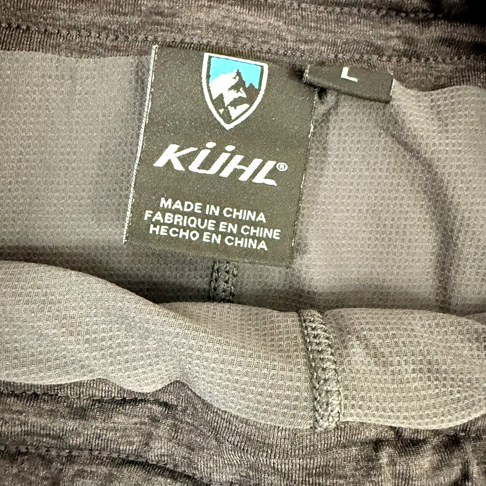 KUHL Mova Short Heather Gray Womens L Knit Stretch Pickleball  Logo Sporty Comfy - Picture 5 of 14